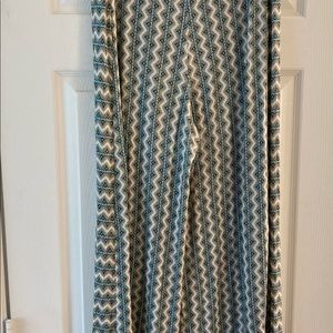 Anthropologie Farm Rio Striped Wide Leg Pants L